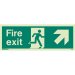 Fire exit ahead right sign
