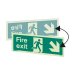 Double sided fire exit down left