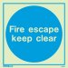 Fire Escape Keep Clear 5190