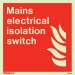 Mains Electrical Isolation Switch 6598
