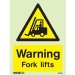 Warning Fork Lifts 7002