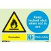 Warning Flammable Think Safety 7430
