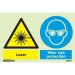 Warning Laser Wear Eye Protection 7487