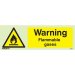 Warning Flammable Gases 7590