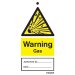 Warning Gas Labels Pack of 10 TIE020