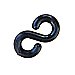 Universal S Hook for Plastic Chain - Black