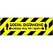 Social Distancing Adhesive Sign - 1+m