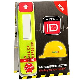 Hard Hat ID Tags With Data Window