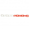 5m Red & White Plastic Barrier Chain